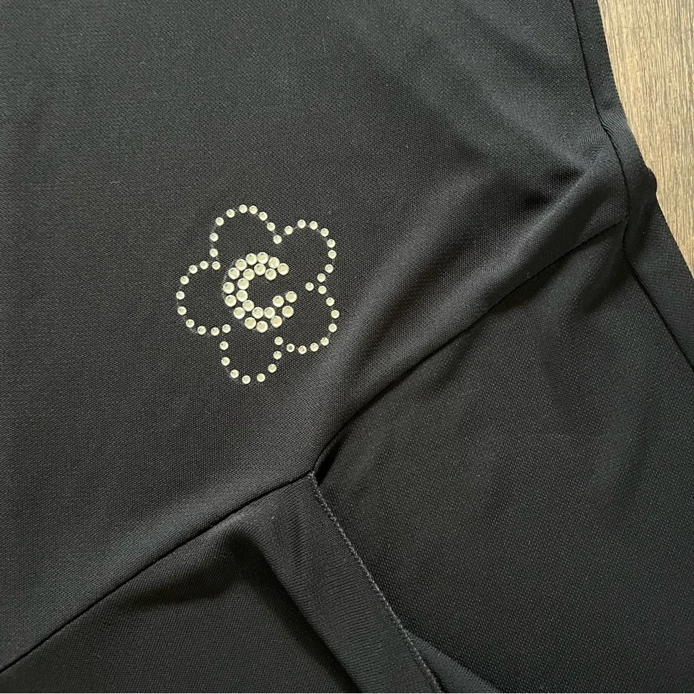 Carlton Sleeveless Black Fit & Flare Maxi Round Neck Slit Evening Gown Dress 12 - Picture 9 of 16